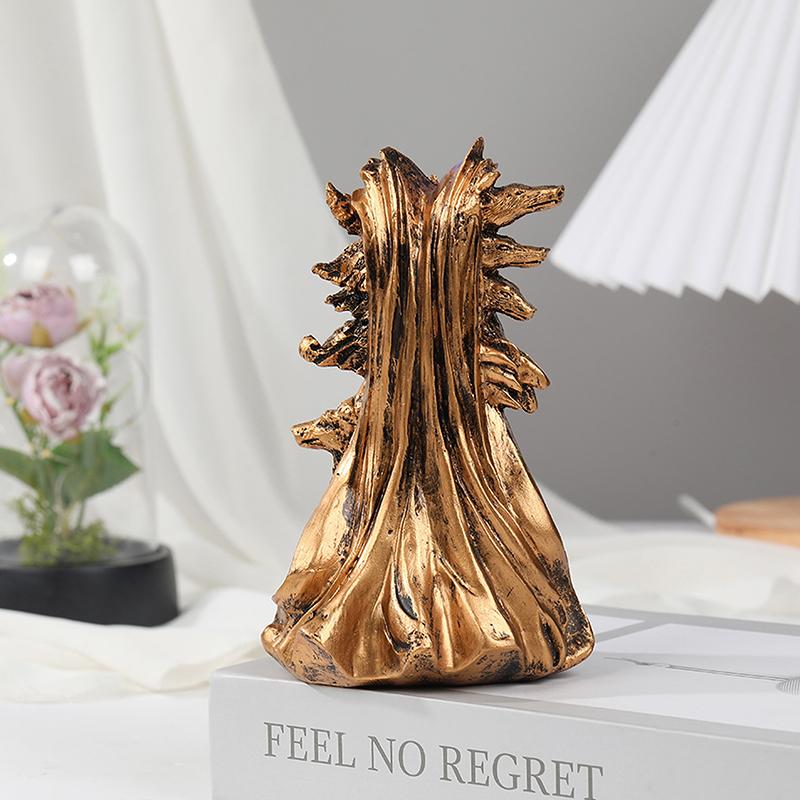 Геката, греческая богиня магии со своими гончими, статуэтка, современное искусство, скульптура ведьмы из смолы, украшение для гостиной