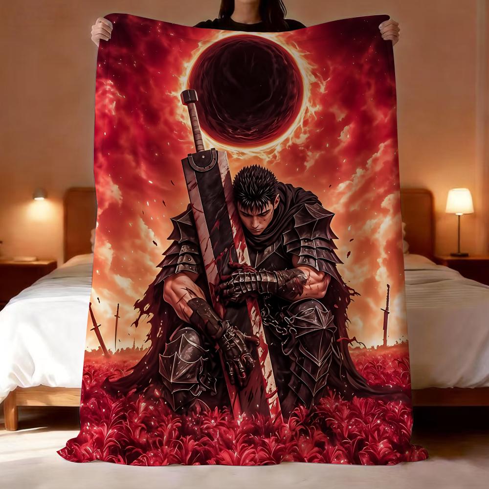 Classic comics B-Berserk Throw Lightweight 240g Flannel Blanket Soft Skin-friendly for Summer Cooling