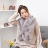 Solid Colour Lengthened Section Imitation Fox Hair Shawl Fur Collar Fur Scarve Simple Winter Warm Scarve Women's Scarve