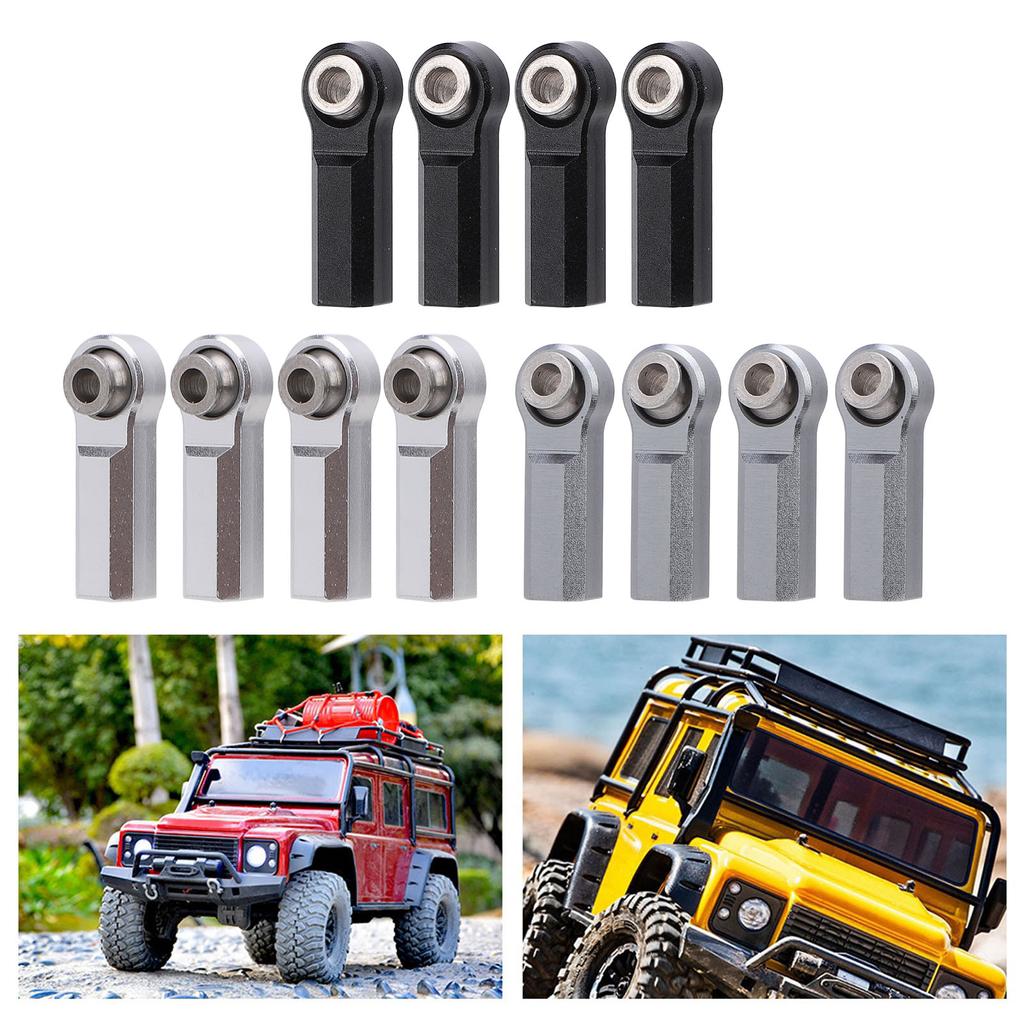 4PCS Metal Ball Joint Alloy for 1/10 Model Car 7.0mm Diameter M4 Thread RC Car Ball Joint 4 Straight