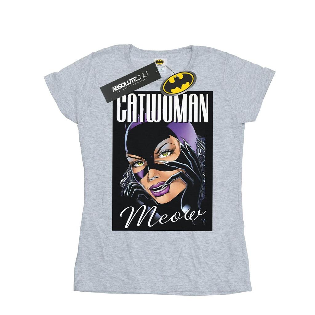 DC Comics Womens/Ladies Batman Catwoman Feline Fatale Cotton T-Shirt