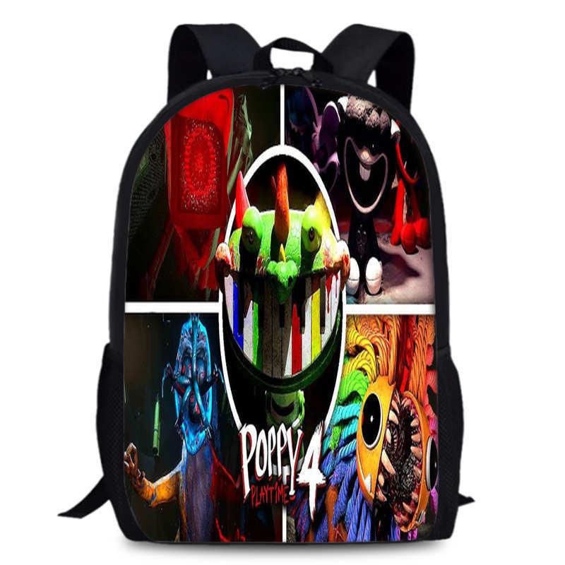 Poppy Chapter Playtime 4 Durable Bookbag 15in Laptop Anime Backpack Oxford