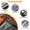 1Pcs 7/9/12Inch Food Clip 304 Stainless Steel BBQ Steak Clip New Grill Tongs  Cooking Utensils