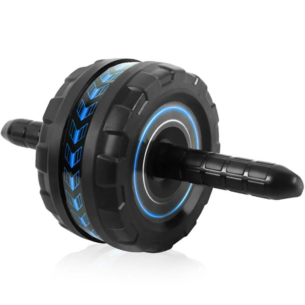 Тренажер для мышц живота с ковриком, колесо для фитнеса для живота, противоскользящее бесшумное оборудование для фитнеса в помещении