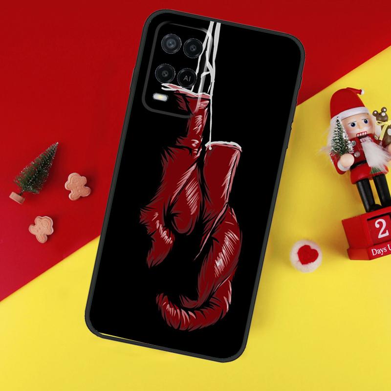 Boxing Gloves Case For Oppo A94 A74 A54 A60 A40 A80 A16 A76 A96 A98 A58 A78 A18 A38 A57 A17 A15 A5 A6 Pro