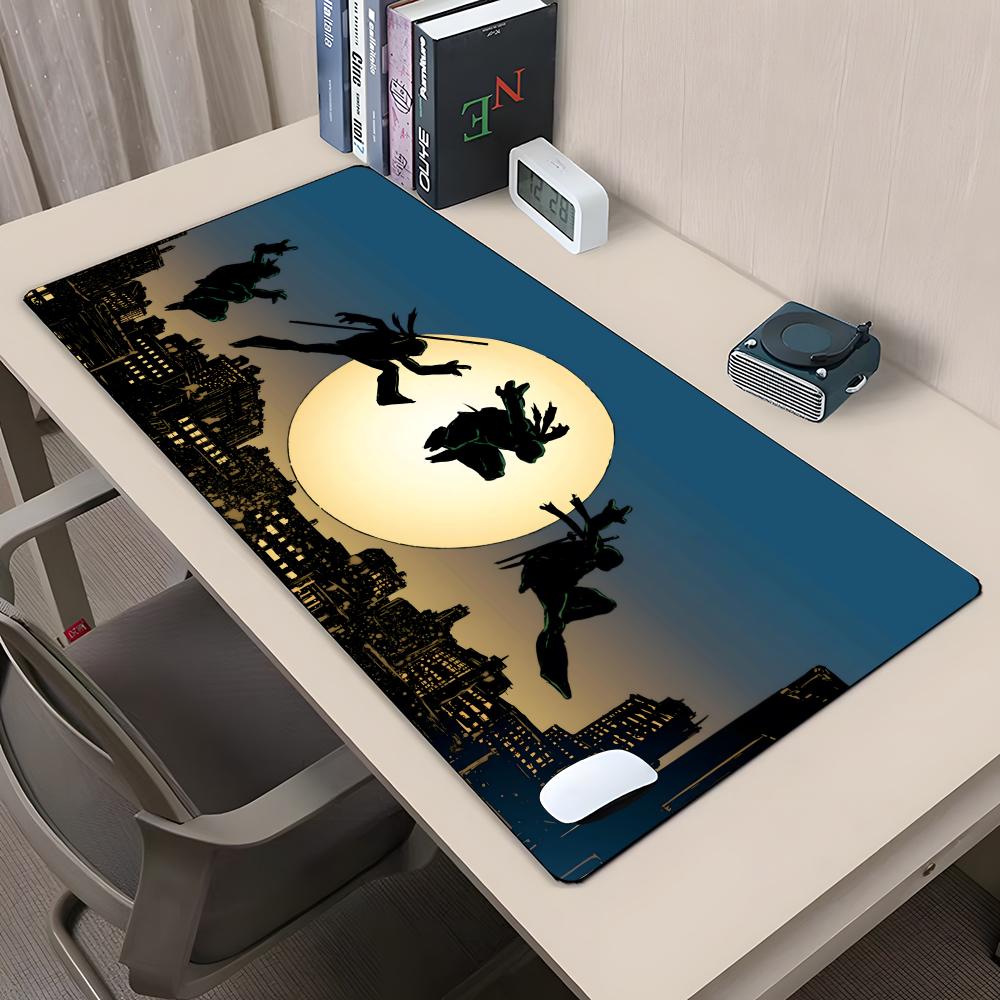 N-Ninjas Turtles Mouse Pad Rubber Antislip Keyboard Pad 40x90cm Mousepad Gaming Accessories XXL Office Computer Mat