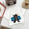 Godzillas Tshirt Round Neck Short Sleeve Sportwear Fashion Summer Boys Girls Clothes Birthday Tops Hip Hop Outdoor Wear Gifts