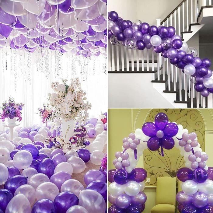 Kit d'Arche de Guirlande de Ballons 114 pcs pour Décoration de Mariage Anniversaire Fête