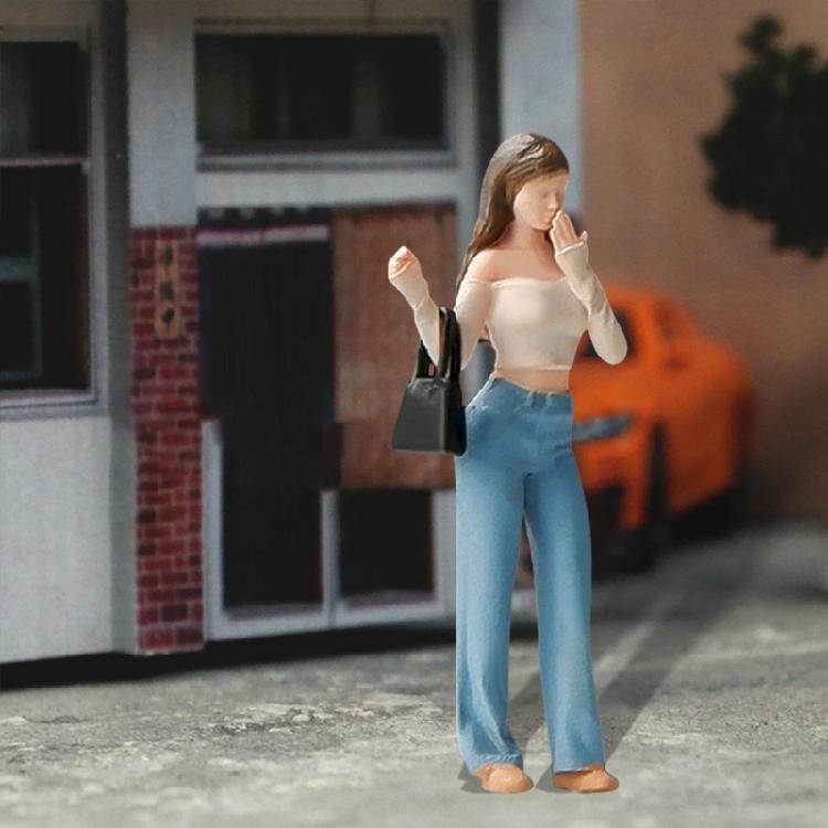 Миниатюрная фигурка кукла, смоляная фигурка, масштаб 1/64, с высокой детализацией, для моделистов и декораций
