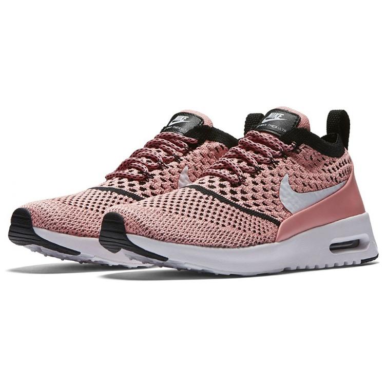 Nike Air Max Thea Woven Fabric Low top Running Shoes Women's Pink White 881175-800