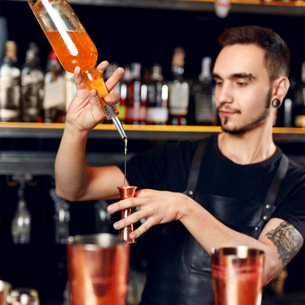 Набор из 12 бокалов для вина из нержавеющей стали, конический бокал для масла, с пылезащитными резиновыми колпачками