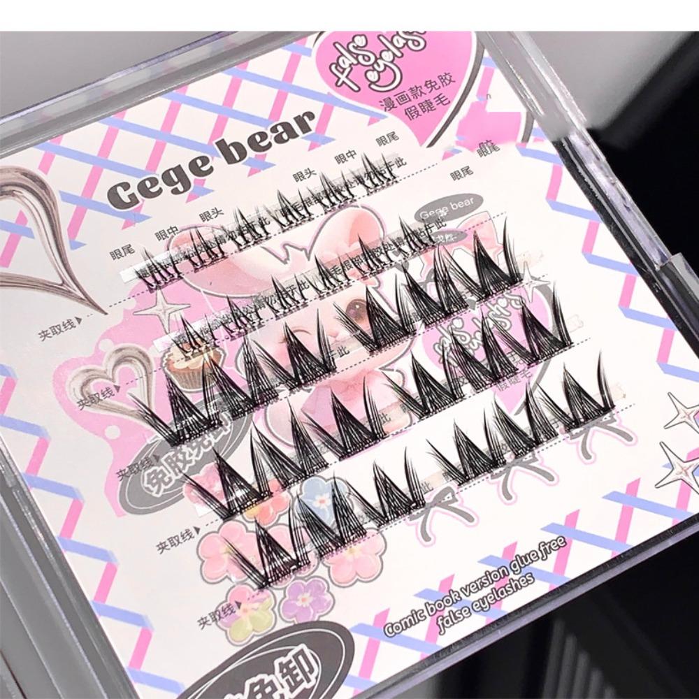 Пушистые самоклеящиеся накладные ресницы многоразовые без клея накладные ресницы пушистые пучки накладных ресниц леди