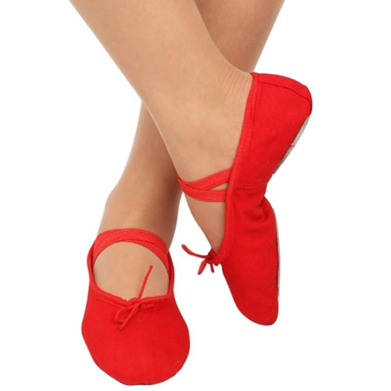 Детская танцевальная обувь для девочек, тапочки, высококачественная балетная обувь для тренировок, 5 цветов, балерина, черный, размер 22-44