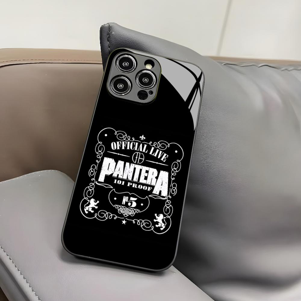 Чехол для телефона Pantera Ritual Metal Band для Iphone 17 Air 16 15 14 12 11 13 Pro Max Mini X Xr Xs Puls Черная Стеклянная Крышка