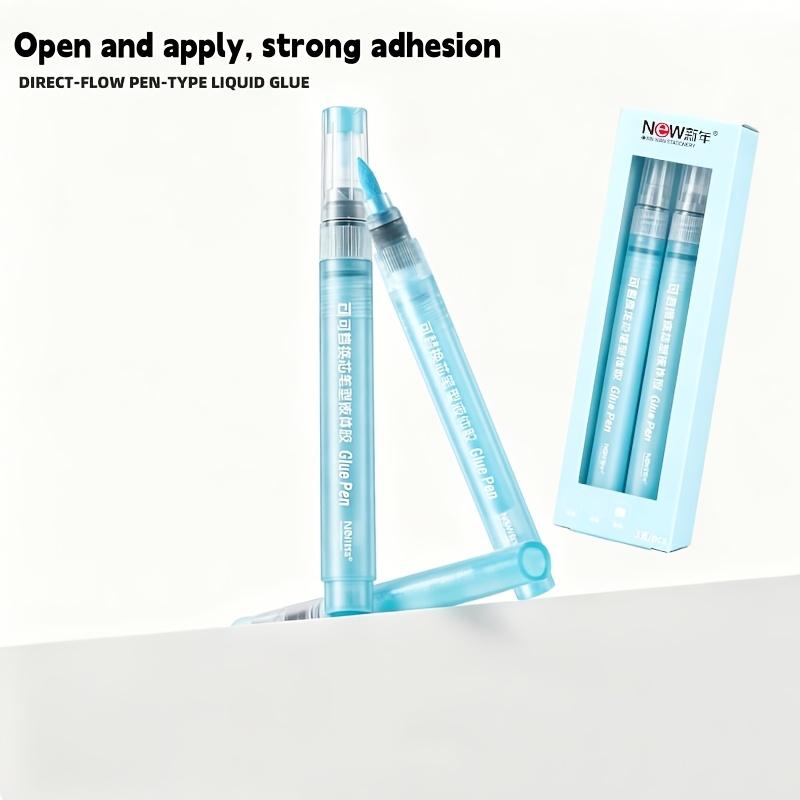 3Pcs Quick Dry Liquid Glue Pen 1mm Fine Tip Craft Adhesive For Scrapbooking DIY Hand Account