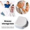 1 шт./2 шт. коробка для хранения зубных протезов различной формы, экологически чистый полипропилен, портативный, удобный для безопасного хранения футляр для брекетов