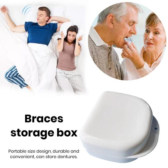 1 шт./2 шт. коробка для хранения зубных протезов различной формы, экологически чистый полипропилен, портативный, удобный для безопасного хранения футляр для брекетов