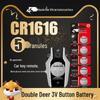Double Deer 3V Button Batteries (CR1616, CR1620, CR1632, CR1220) for Car Remote Control