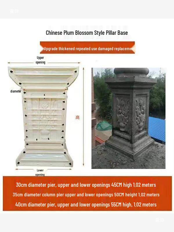 Квадратная форма для римской колонны для бетонных ограждений и балконов