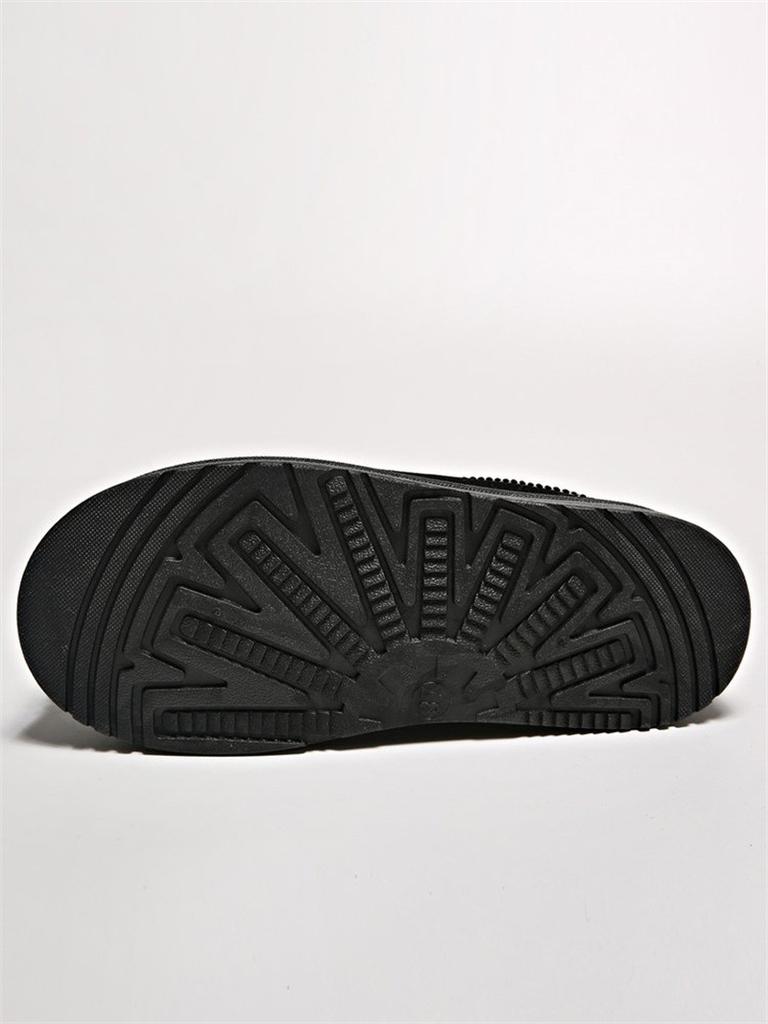 Хлопковые женские зимние новые импортные торговые тапочки большого размера с толстой подошвой без каблука Bao Head теплые пушистые повседневные женские полутапочки