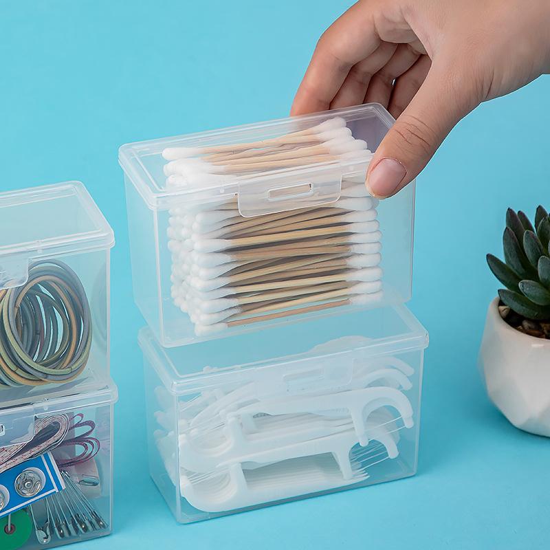 Portable Travel Box Cotton Swab Holder Case Detal Floss Jewelry Organizer Container Dust-proof Jewelry Accessories Box