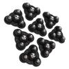 8PCS Self Adhesive Mini Casters Moving Rollers for Furniture Storage Box Trash Can 360 Degree Rotating Triangular 4