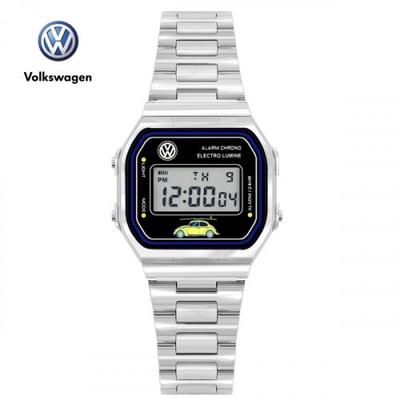 [Часы Volkswagen] Часы Volkswagen Унисекс Цифровые Металлические Часы VW-BeetleB-SV