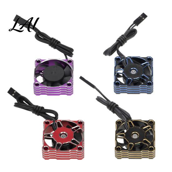 Aluminum Cooling Fan RC Car Fan 5-9V 25000RPM Waterproof Motor for 1/10 High Performance 1/8 1/12 ESC Engine 30x30mm Heat Dissipation with Connector