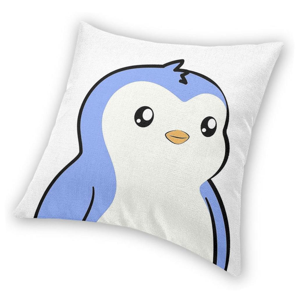 Pudgy Penguin Crypto Nft Square Pillowcase Polyester Linen Velvet Creative Zip Decor Home Cushion Cover 18"