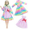 1/6 Doll Coat with Fashion Outfits Dress Daily Winter Clothes for 30cm Dolls Girl Toy 30cm Dollhouse Accessories(NO DOLLS)