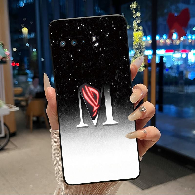 Счастливая Буква Чехол для Телефона Пары Для Asus ROG Phone 3 5G ZS661KS Ударопрочный Мягкий Черный Чехол Для Asus ROG Phone 5/5s 5G Корпус