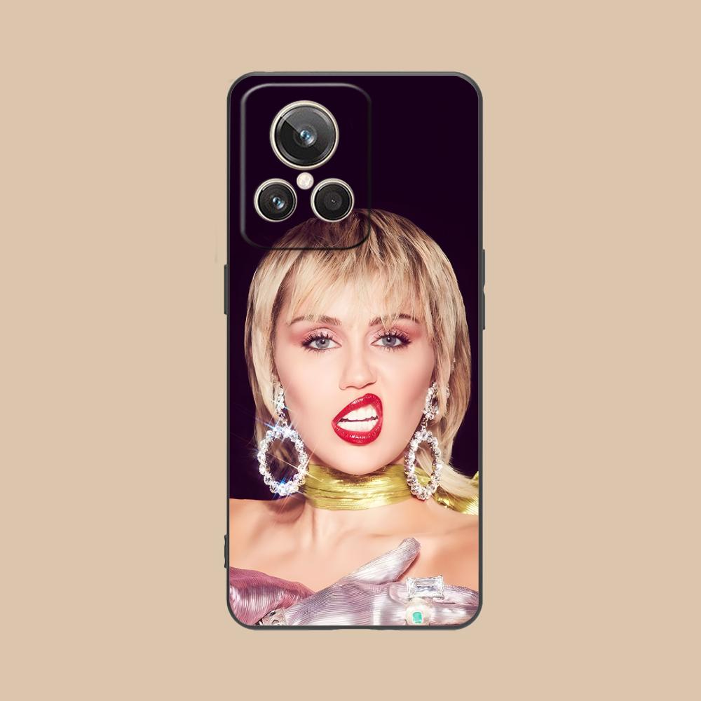 Чехол для мобильного телефона Miley Cyrus для Realme GT 8 Neo Pro C75 73 71 C67 65 C55 53 C35 31 C20 15 Цветной печатный чехол Красивый чехол