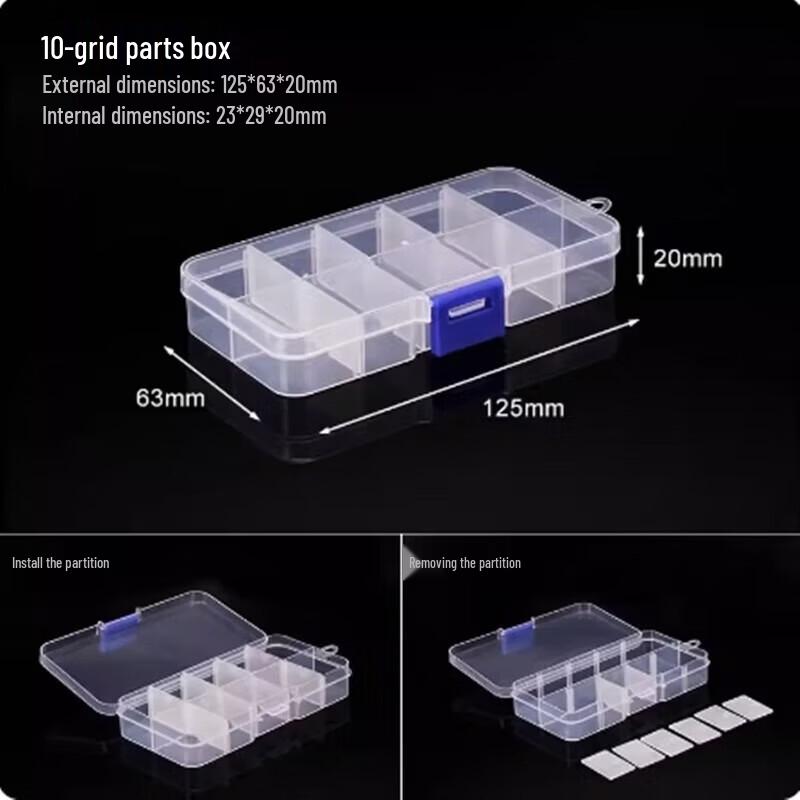 Modular Plastic Parts Storage Box