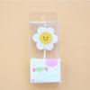 New Single Korean Style Small Fresh Yellow Smiley Face Sunflower Birthday Party PVC Boxed Candle