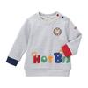 MIKIHOUSE HOT BISCUITS Sweatshirt for Boys and Size Girls, Gray, 110cm, 73-5601-495