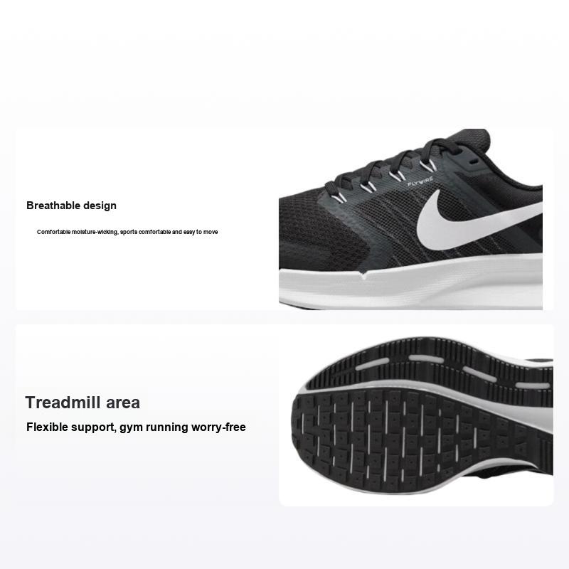 Nike Кроссовки Run Swift 3 черно-белые женские темно-дымчато-серые DR2698-002