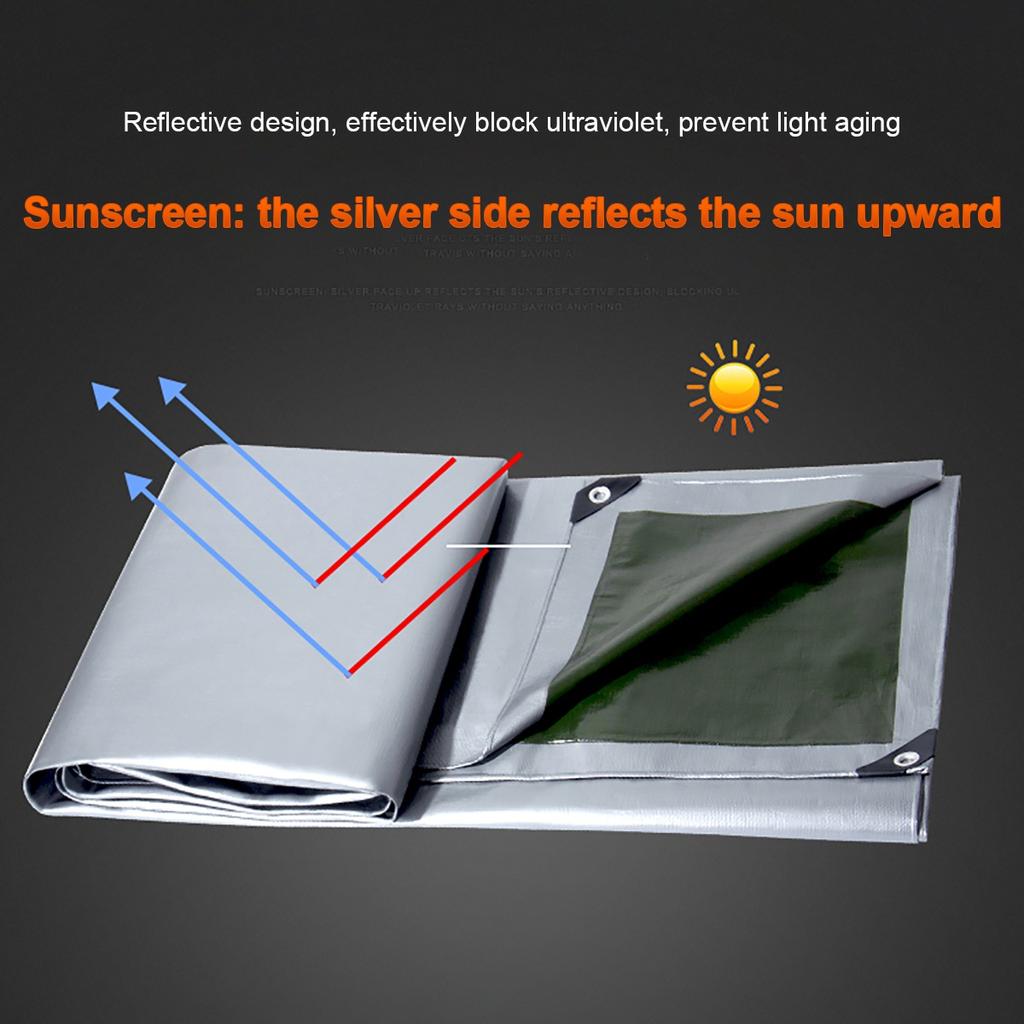 Сверхмощный усиленный брезент, водонепроницаемый полиэтиленовый брезент, наземный лист, палатка для кемпинга, лодка, автомобиль, грузовик, чехол