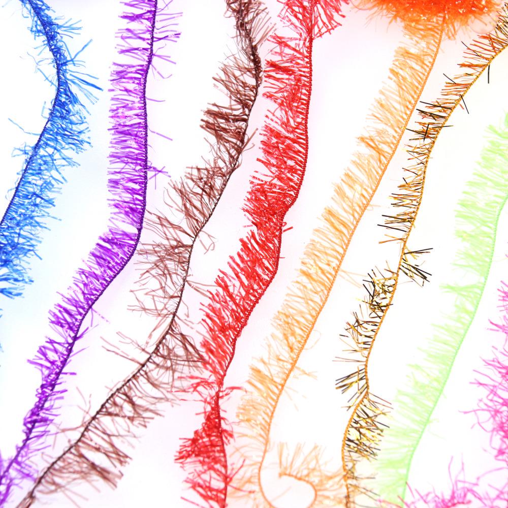 2 упаковки, 10 мм, кристаллическая вспышка, синельная флешка для стримера, яйцо, лосось, форель, материал для связывания мух, FL, зеленый, розовый