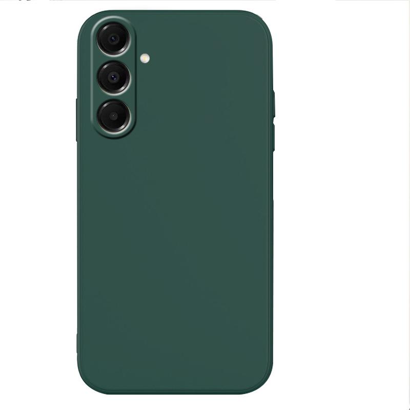 Тонкий чехол из жидкого силикона для Samsung Galaxy A17 с защитой-бампером