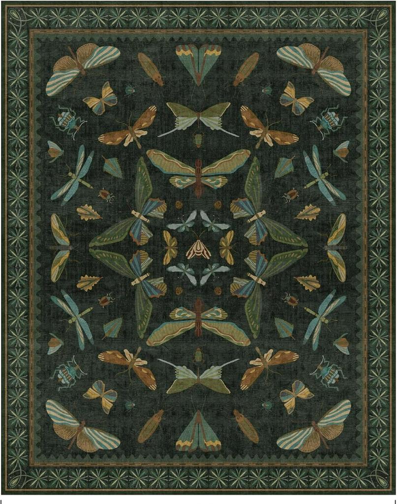 Multicolored Insect Art Carpet for Living Room Sofa Rug Home Decor Bedroom Rug Lounge Hallway Kitchen Dining Table Mat Doormat