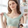 Женский красивый бюстгальтер на спине, противоударный беспроводной бюстгальтер, бесшовный бюстгальтер для сна, бюстгальтер без косточек, майка, большие размеры