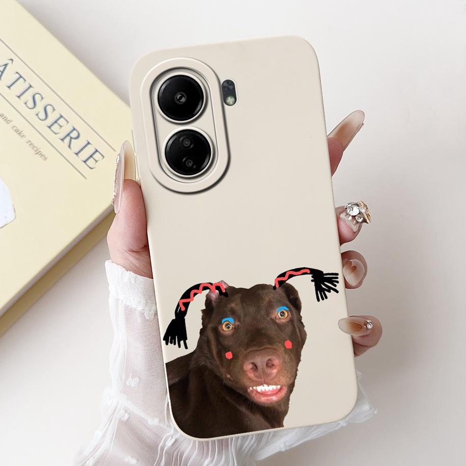 For Xiaomi Redmi 13C 4G Case Cute Cartoon Panda Capa Shockproof Silicone Phone Cover For Xiaomi Poco C65 Redmi13C 13 C 4G Bumper