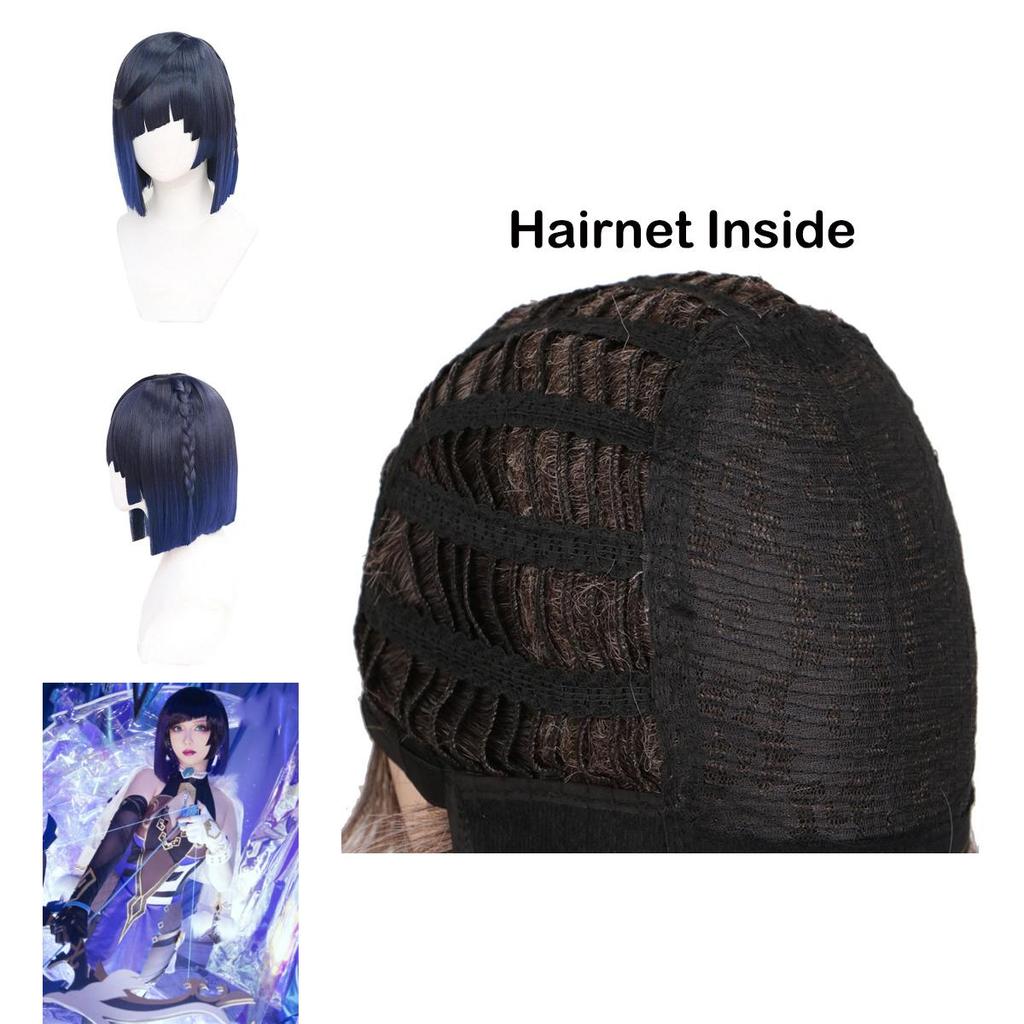 Genshin Impact Yelan Wig Cosplay Prop Heat-resistant Adjustable