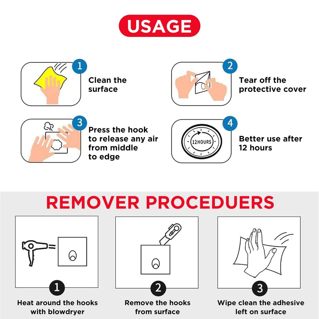 5/10/20 шт. Клейкие крючки для подвешивания на стену или потолок, Сверхпрочные, Прозрачные, Не оставляющие следов, Наклейки-вешалки для кухни, ванной комнаты