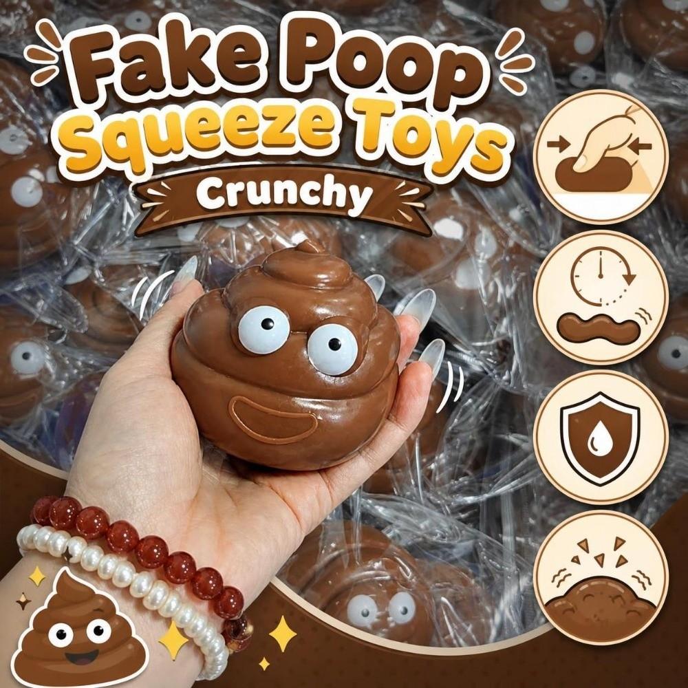 Sound Effects Crackling Shit Squishy Toy Crunchy Prank Toys Portable TPR Fidget Toy Joke Props
