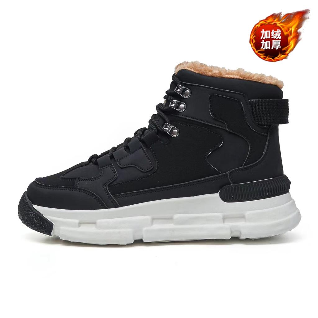 Модные зимние новые зимние ботинки на толстой подошве для спорта и отдыха, модные ботинки из хлопка и бархата, мужская обувь, роскошные кроссовки Zapatos Mujer