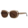 Современные ретро-овальные солнцезащитные очки в стиле Ins для уличной фотографии, солнцезащитные очки с шипами от известного бренда 27101, трансграничная торговля