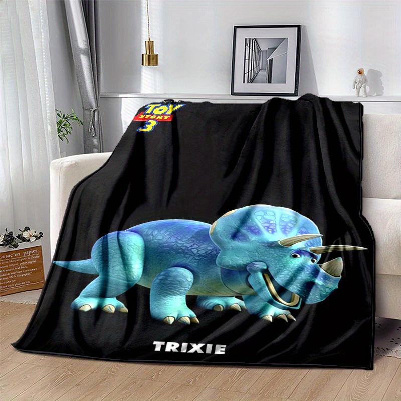 1pc, Toy Story 3 Trixie Dinosaur Blanket Home Decor, Couch Throw Blanket, Outdoor Blanket, Gift for Friends, Flannel Coverlet Suitable for
