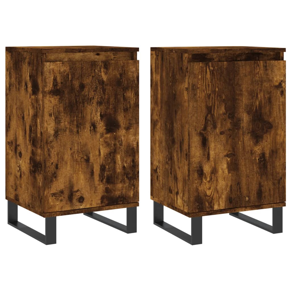 Sideboards 2 pcs Smoked Oak 40 x 35 x 70 cm Engineered Wood