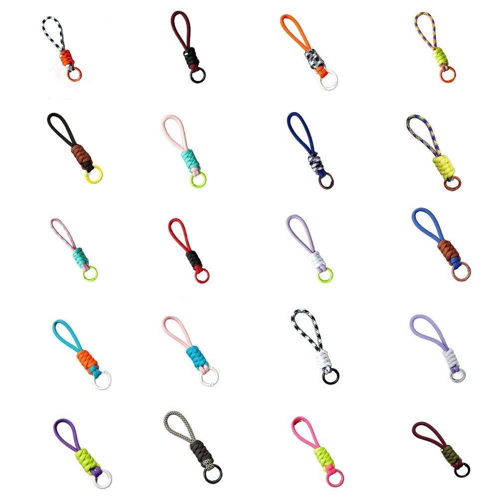 Брелок для ключей с защитой от потери, креативный плетеный шнурок, подвесной аксессуар